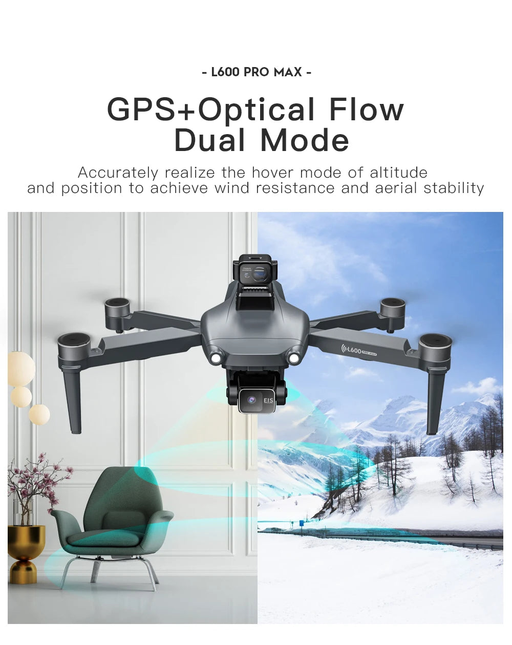 L600-1/L600 PRO MAX Remote control drone with screen Dual camera 4K Professional dron with camera GPS FPV quadcopter 3KM flight