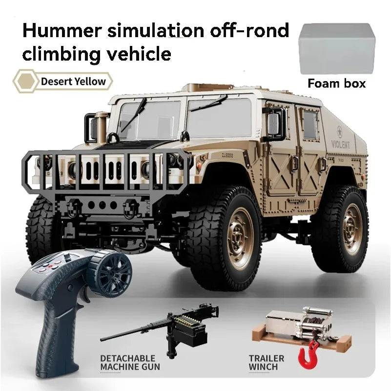 JJRC C8835 RC Car Simulation 4x4 All-terrain 2.4G Remote Control Car Off-road Climbing Electric Truck with LED Light RC Toy Gift