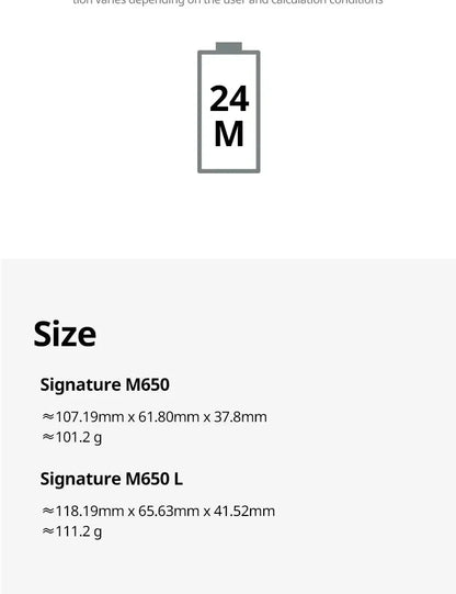 Wireless Logitech M650/650L - Large Size, 24-Month Battery, Ideal for Office Work & Home Use