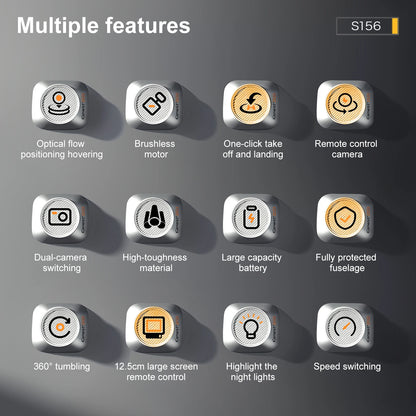 S156 RC Drone 2.4G 5G GPS HD Dual Camera Professional 8K HD Aerial Photography Remote Control Aircraft Quadcopter boy Toys Gifts