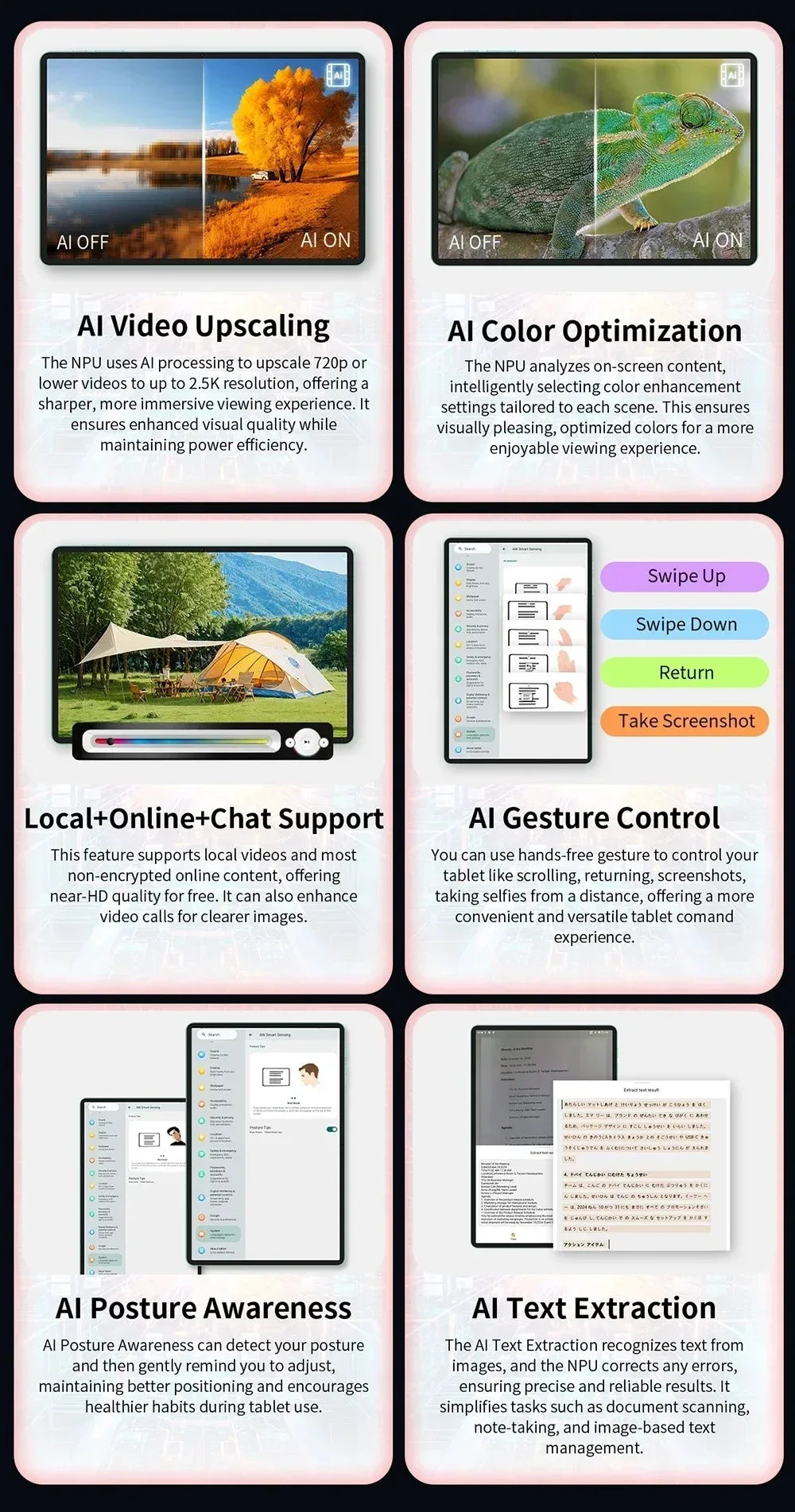 NEW Tablet Teclast T60 AI Allwinner A733 Octa-Core 12inch 2K HD TDDI Screen 6GB RAM 128GB ROM Android 15 WiFi6 8000mAh 13MP+5MP