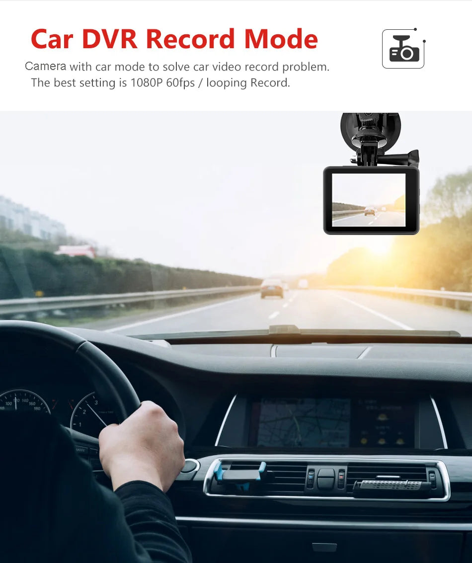 Action Camera 5K 4K60FPS 50MP 2.0 Touch EIS Pre-Record Wireless Mic Wi-Fi 170D DVR Webcam Waterproof 30M 5X Zoom Sports Camera