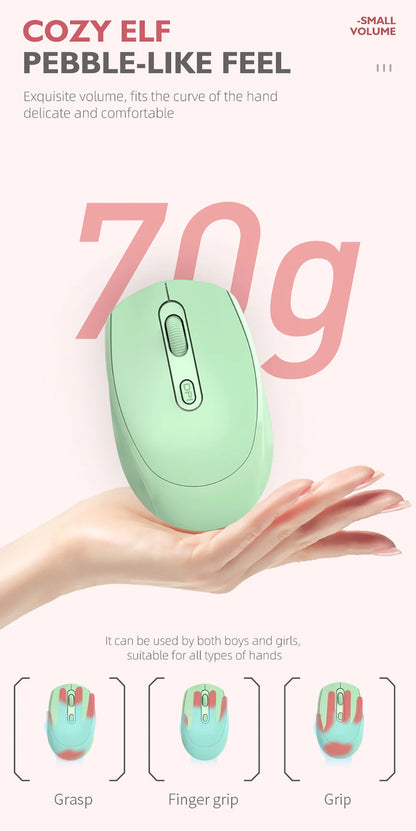 Wireless Silent Mouse Suitable For Business Office Esports Games Bluetooth 5.2 2.4G Dual Mode Mice Ergonomics Rechargeable Mouse