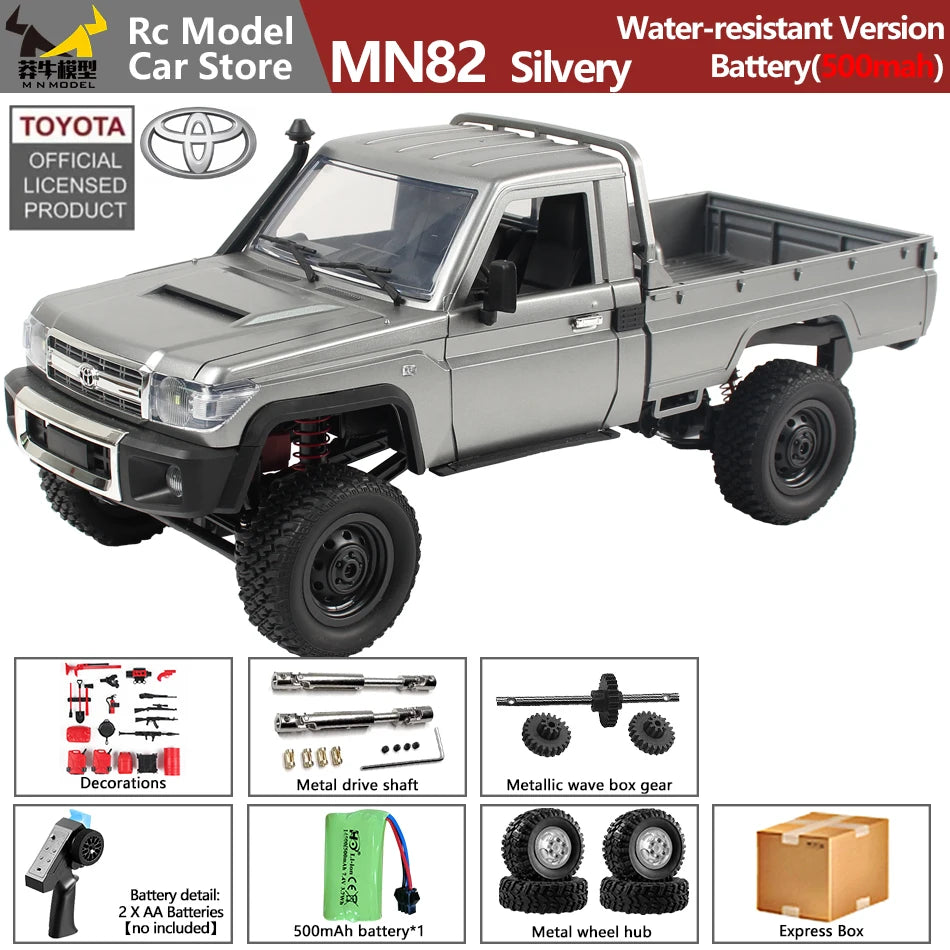 MN MODEL 1/12 4WD Remote Control Diving Off-road Car Climbing Truck All Terrain Vehicle Rock Crawler Wading Pickup Toy for Adult