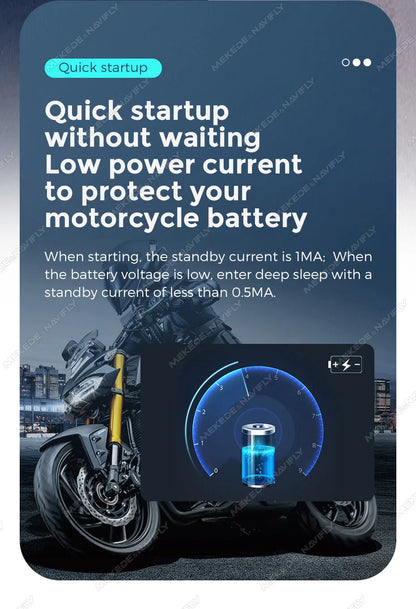 NEW 6.3inch Portable Screen Motorcycle Wireless Car-play Android Auto Smart Player GPS Navigation IPX7 TPMS IPS 1560*720 Dual BT