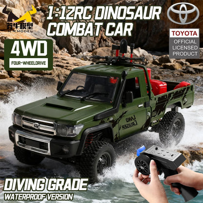 MN MODEL RC 1:12 4x4 Jungle Diving Car Climbing Off-road Wading Vehicle Rock Crawler Shovel Tool Box Truck Toy for Adult Gift