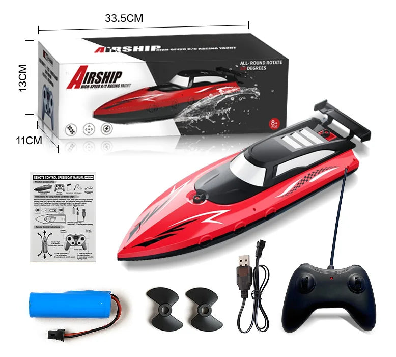High Speed Remote Control Boat | Dual Motor Waterproof - Boy Toys
