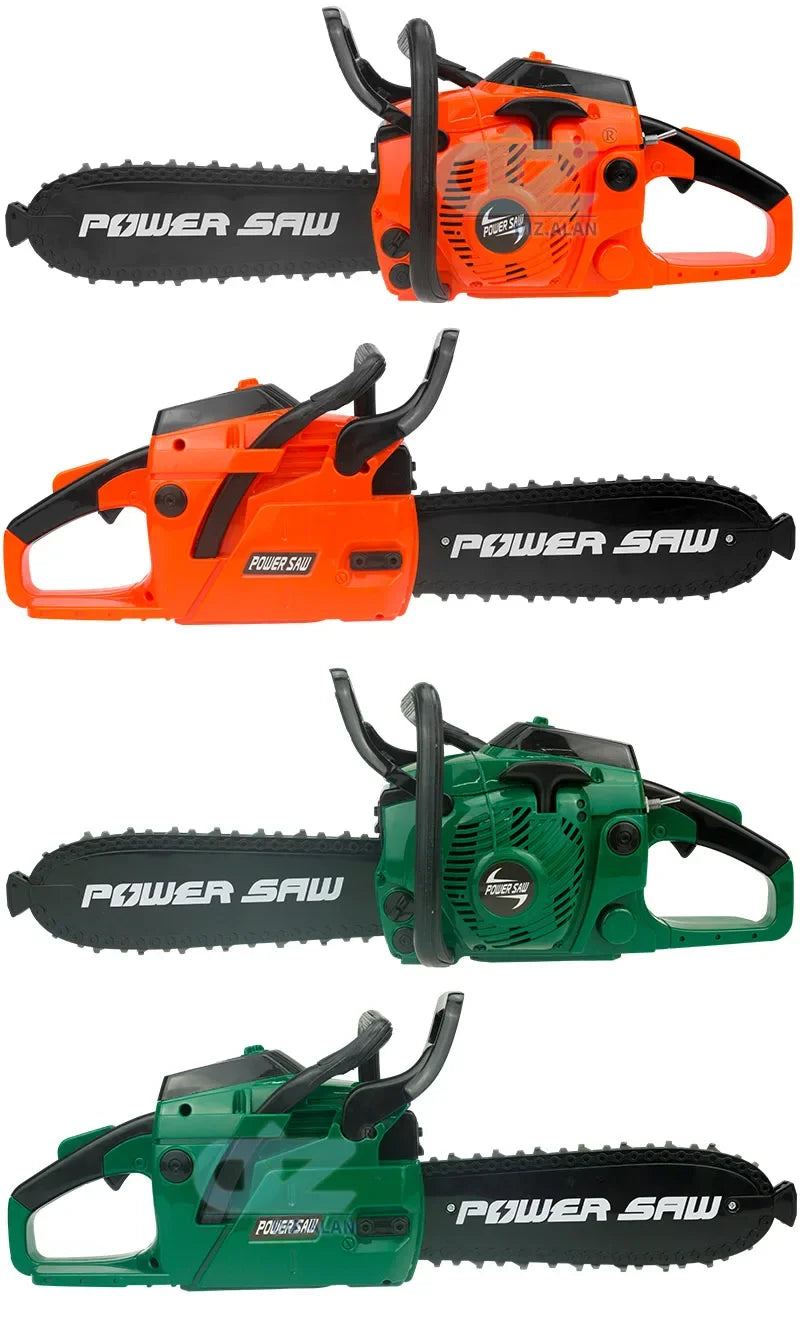 Electric Power Chainsaws Kids Toys Tools Realistic Sound Children Halloween Christmas Gift for Boys Pretend Play Plastic Toy