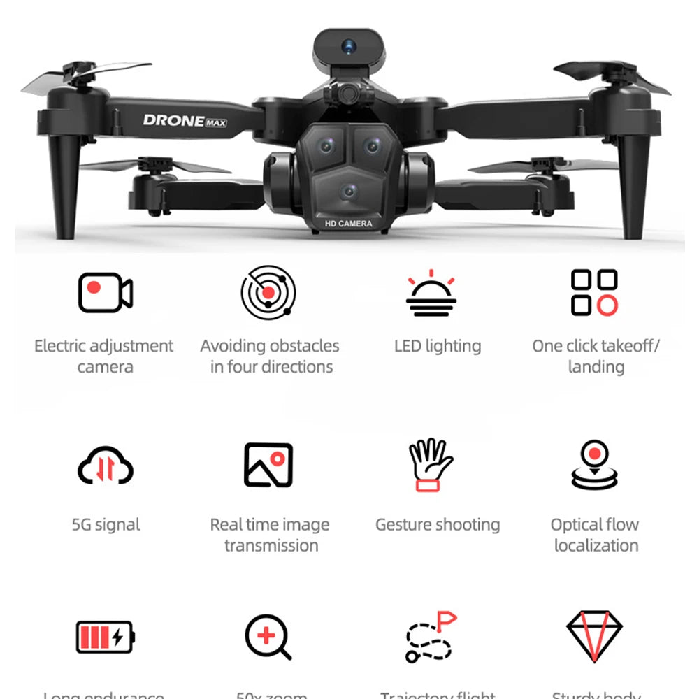 C10/E88 Drone 8K Professional Dual Camera 25min 360 Intelligent Obstacle Avoidance Four Axis Quadcopter Boy RC Toy VS K10 Dron