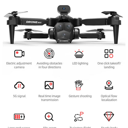 C10/E88 Drone 8K Professional Dual Camera 25min 360 Intelligent Obstacle Avoidance Four Axis Quadcopter Boy RC Toy VS K10 Dron