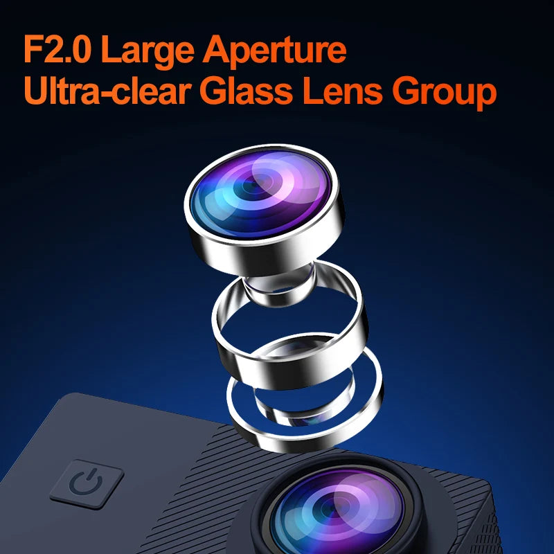 4K Action Camera 1080P 30FPS 170° Wide Angle Lens Outdoor Diving And Riding Sports Camera Ultra HD Pixels Sports Camera