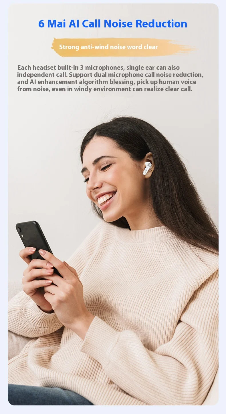 EarFun Air Pro 4 Wireless Earphone Active Noise Reduction HI-FI Bluetooth5.4 Earphones E-sports IPX5 Waterproof PC Gamer Earbuds