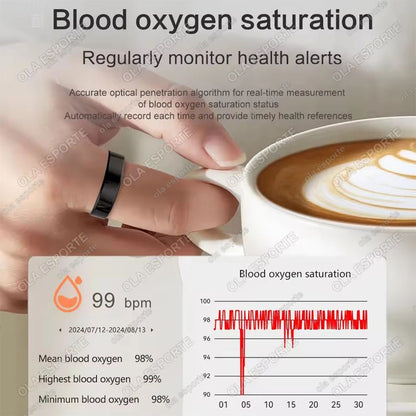 Smart Ring Multifunctional Rings Bluetooth Health Monitoring Ring Sleep Monitor Heart Rate Ring Waterproof Men Women Smart Ring