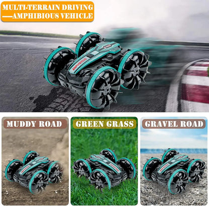 Amphibious RC Car Remote Control Stunt Car Vehicle Double-sided Flip Driving Drift Rc Cars Outdoor Toys for Boys Children's Gift