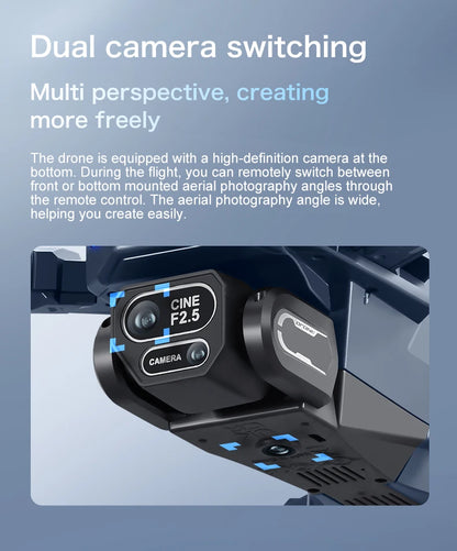 GT8MAX Drone Professinal RC 8K HD Cameras WIFI FPV Height Hold Gesture Photography Foldable Quadcopter Screen Remote Control Gif