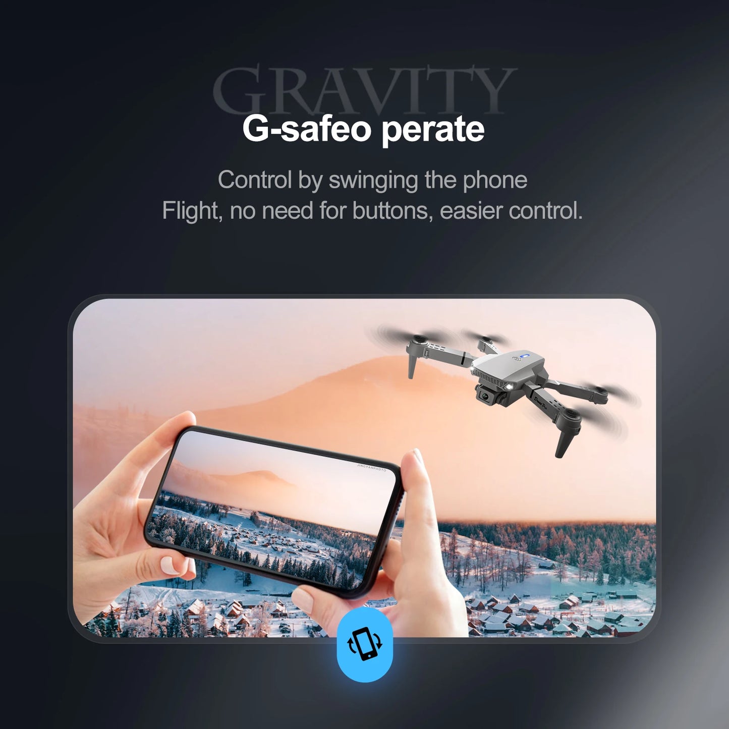 ForXiaomi Mijia E88PRO Drone 8K 5G HD Dual Camera Aerial Photography Remote control screen display Control Aircraft Quadcopter