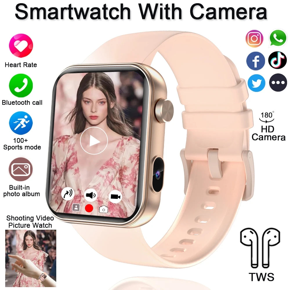2025 New Smartwatch with Camera 32Mb+512MB Memory Recording Video Multifunctional Watch Men's Sports Smart Watch Women's