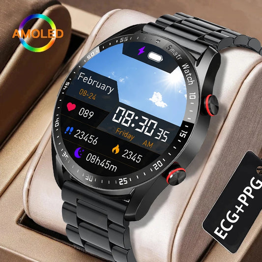 ECG+PPG GPS Smartwatch Men 100+ Sports Mode Health Monitoring 1.53 Inch HD Bluetooth Call Smart Watch For Xiaomi Android IOS