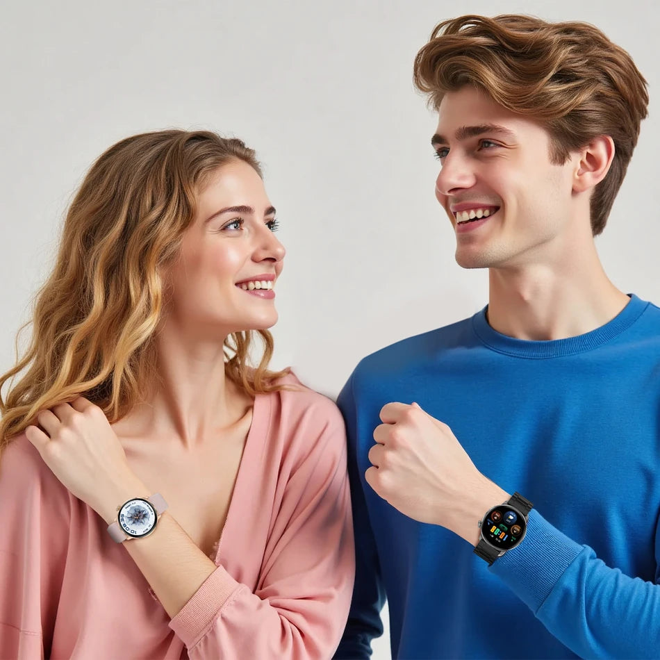 Fashion Women Bluetooth Call Smart Watch DIY Dial Health Monitoring Full Screen Touch Smartwatches 2025 New Android IOS