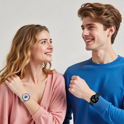 Fashion Women Bluetooth Call Smart Watch DIY Dial Health Monitoring Full Screen Touch Smartwatches 2025 New Android IOS