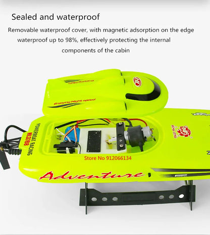 53CM Large 40KM/h High Speed Remote Control RC Racing Boat 150M 2 way Navigation Waterproof Dual Body Electric RC Speedboat Toy