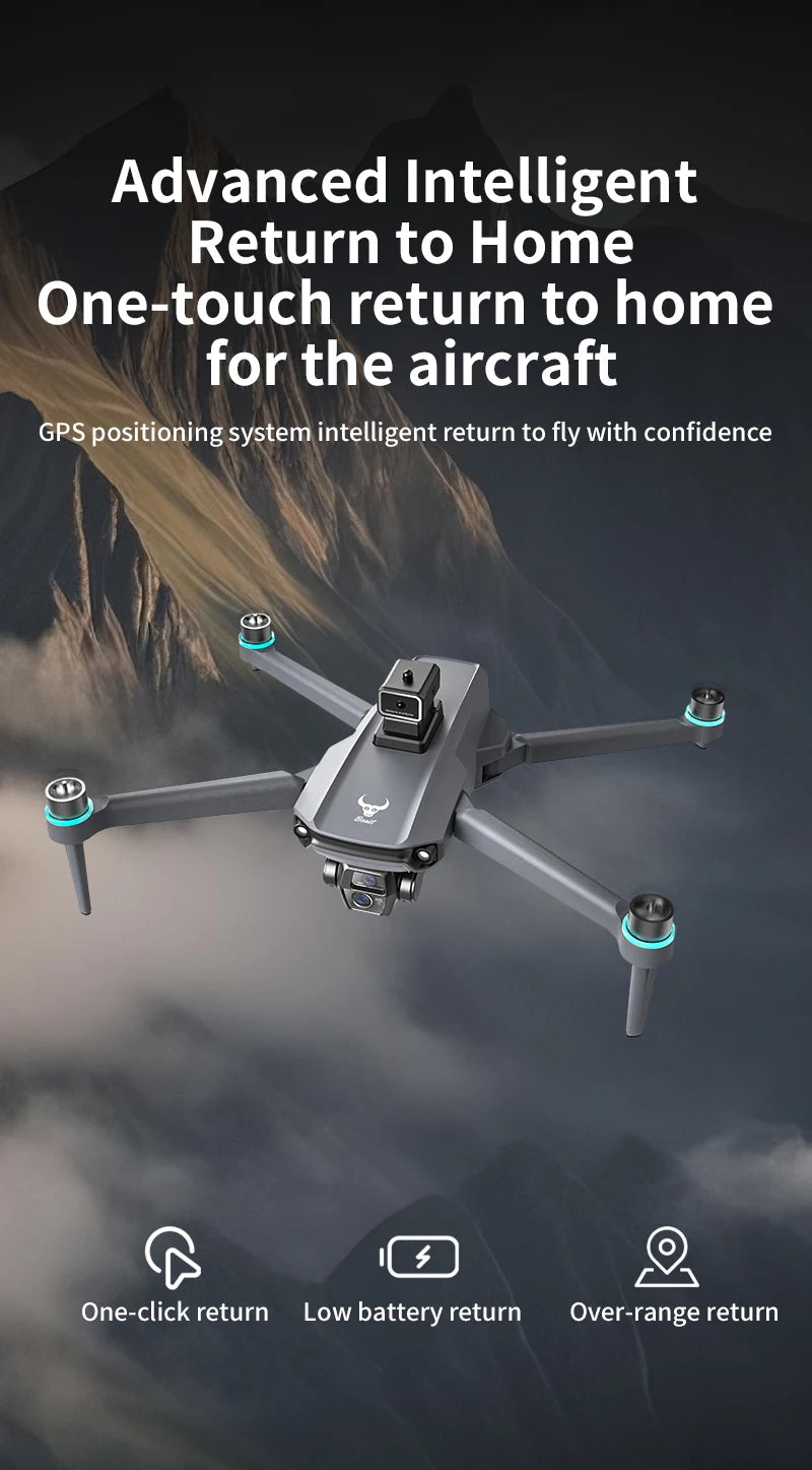 GPS Drone with Touch Screen EIS Camera Anti-shake 8K Aerial Brushless Drones 5G GPS 8K HD Cameras Large UAV Dron RC Quadcopter