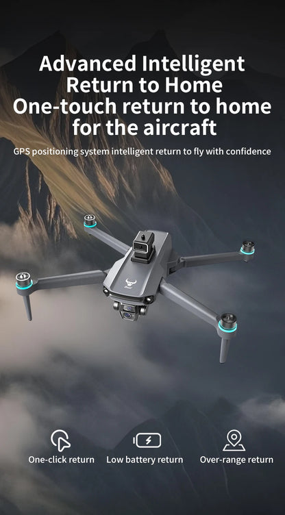 GPS Drone with Touch Screen EIS Camera Anti-shake 8K Aerial Brushless Drones 5G GPS 8K HD Cameras Large UAV Dron RC Quadcopter