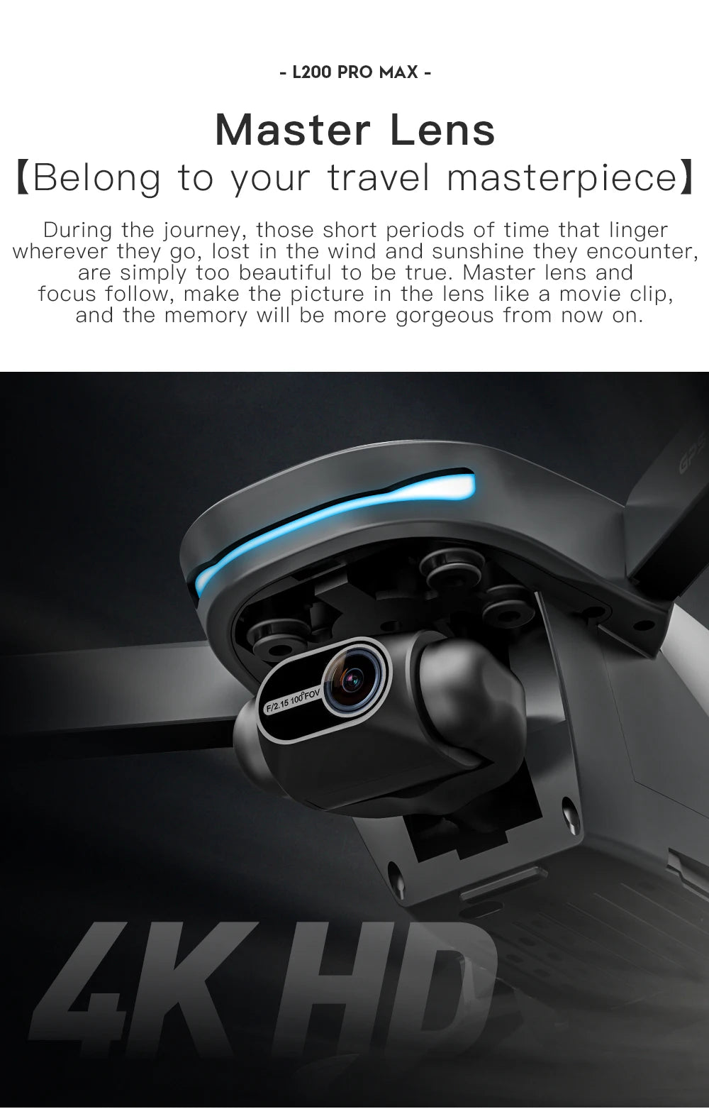 LYZRC L200 PRO MAX Camera Drone 4K Professional 2-Axis PTZ GPS Dron Brushless 360 Obstacle Avoidance 5G WIFI Foldable Quadcopter