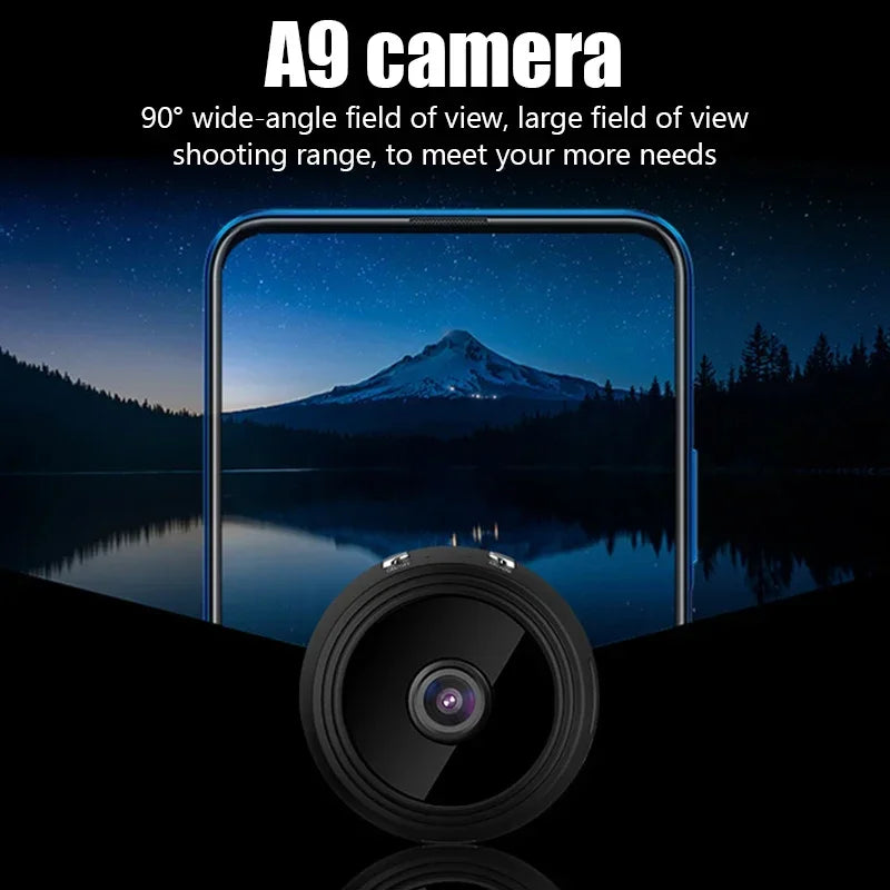 A9 Smart Home Security Camera WiFi Wireless 1080P Video Surveillance Remote Monitoring Motion Detection Night Vision Recorder