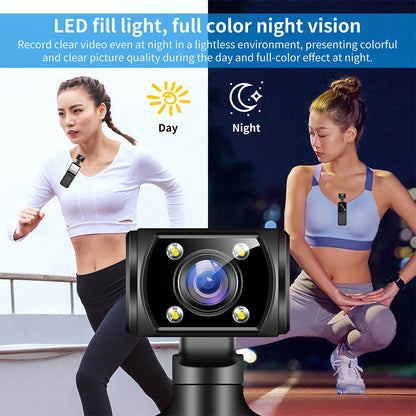 4K HD Action Camera 180 Rotatable Vlog WiFi Mini Sports Wearable Camera Infrared Night Vision Sports DV Bicycle Driver