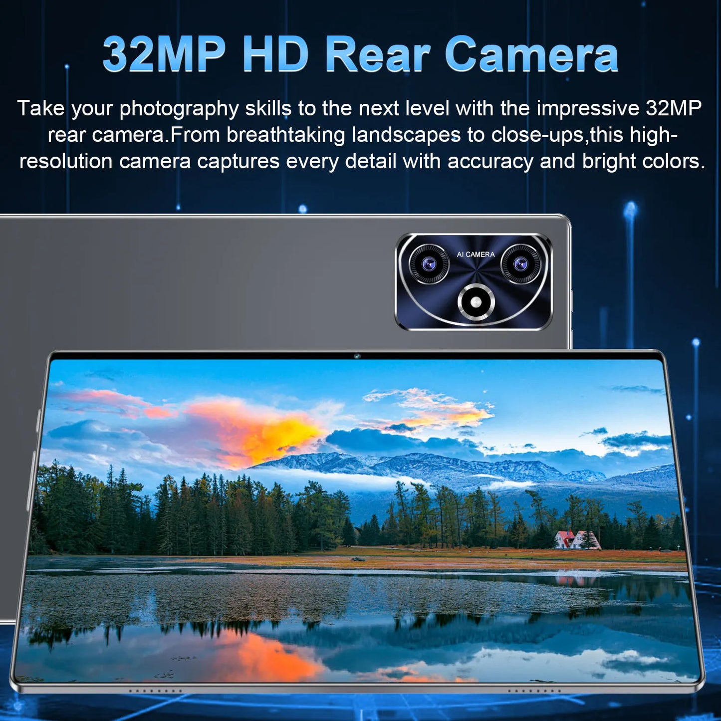 2025 Tablet Android 20000mAh 10.36 inch Global Version 22GB+2TB New Network 14 Core Android 13.0 Wifi Tablet