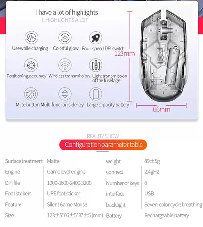 Original G5 Wired Mouse BackLight High Sensitivity 6 Keys Macro Programming Gaming Mechanical Mouse For Game Computer Tablet PC