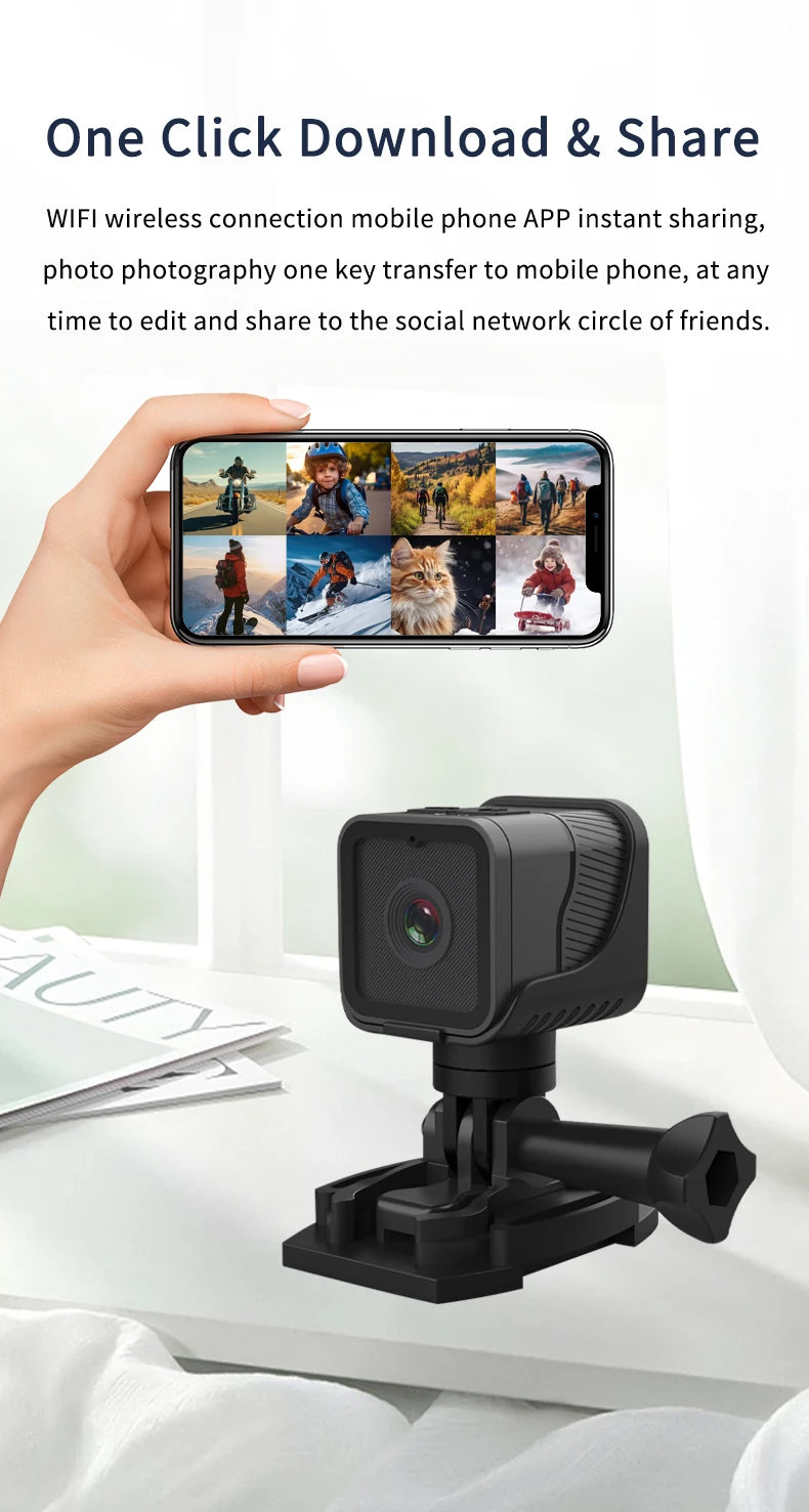 Mini Sport DV Action Camera HD 1080P Bike Motorcycle Helmet Camera Outdoor Video DVR Audio Recorder Dash Cam for Car Bicycle