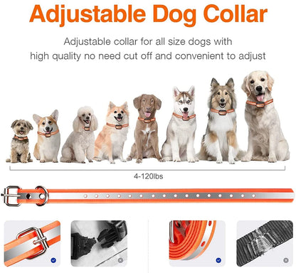 1000m Electric Dog Training Collar with Remote Control Waterproof Rechargeable Pet Dog Bark Stop Shock Collar Electric Shocker