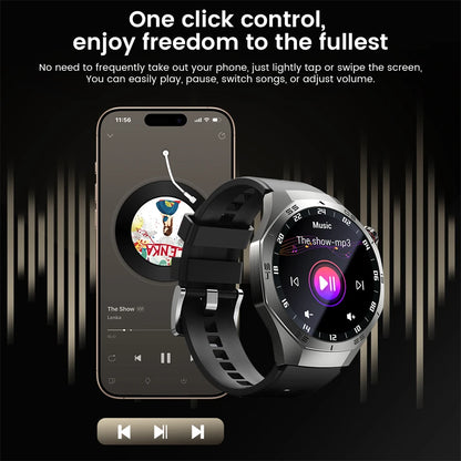 New GT5 Pro Sport Smart Watch Men HD AMOLED Screen GPS Motion Trajectory Heart Rate Bluetooth Call 1.52" NFC SmartWatch IP68+box