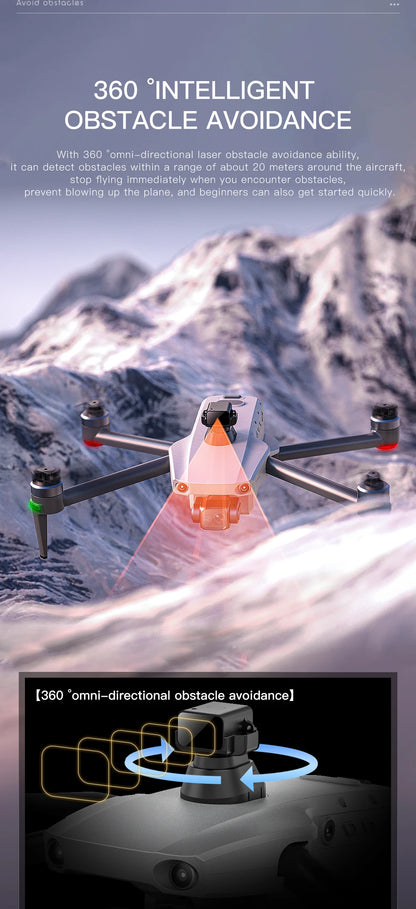 K11 Tubro Professional Drone With 8K Camera 3-Axis Gimbal Obstacle Avoidance Touch Screen FPV Drone Brushless GPS RC Quadcopter