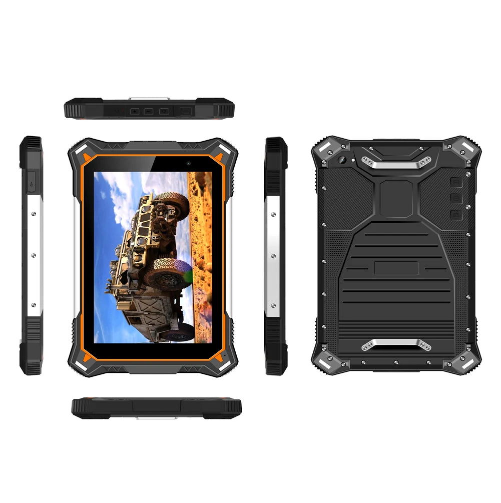 Android 12 Rugged Tablets PC 6GB RAM 128GB ROM Industrial Computer Tablets Phone 10000mah IP68 Waterproof 8 Inch Touch Screen