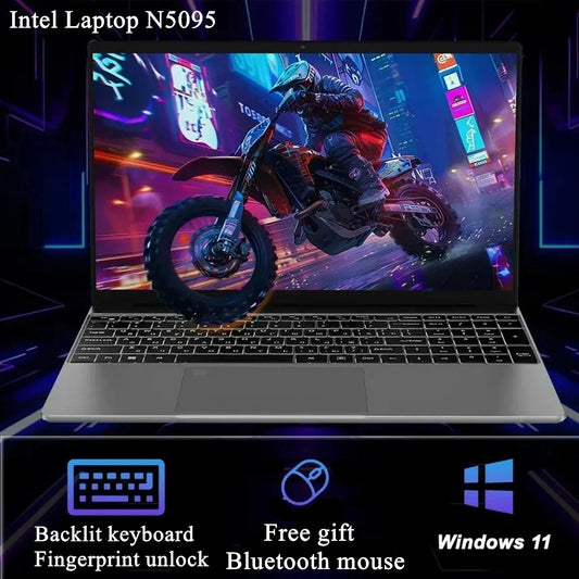 CARBAYTA 15.6" Laptop Computer Intel Celeron N5095 Notebook PC 16 32G Ram 128GB-2TB SSD Office Study PC Windows 11 1080P Laptops