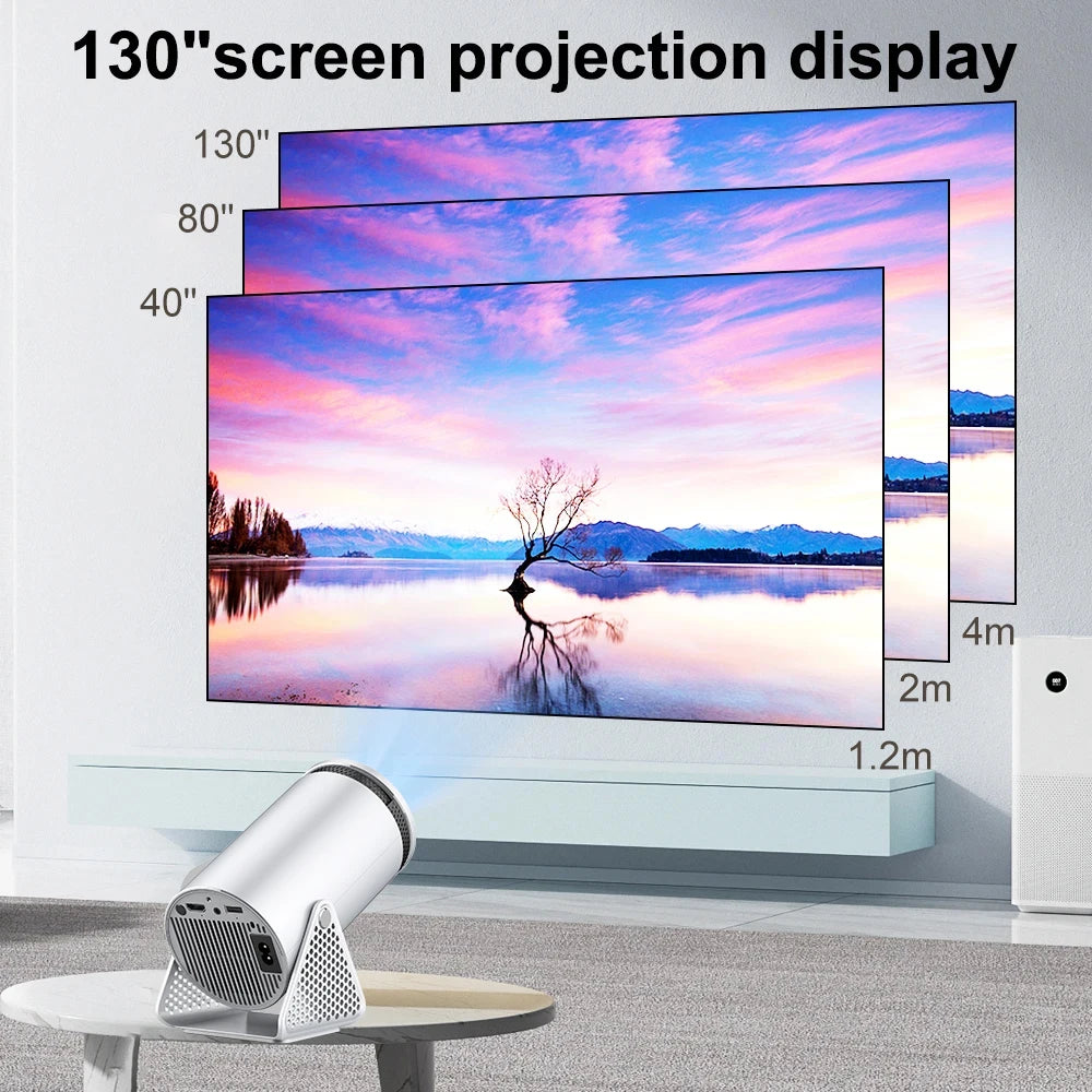 4K Projector H300 Android 11 Portable RK3326 Quad Core BT5.0 1280*720P Home Cinema Dual Wifi6 120ANSI Outdoor Projetor