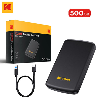 KODAK External Hard Drive 1T 500GB USB3.0 High Speed Gaming Storage Portable External Disk for Laptop Desktop PS4 PS5