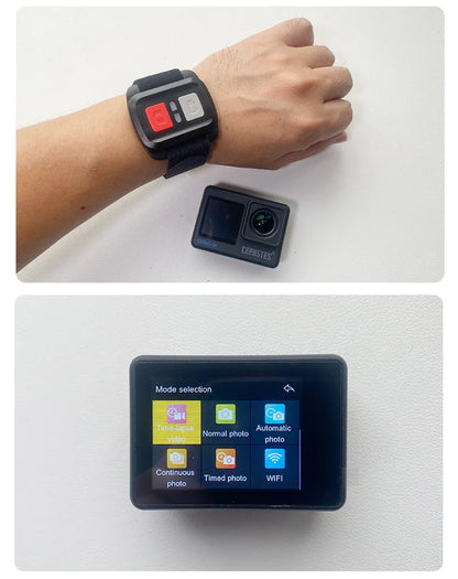 CERASTES Action Camera 5K 4K 60FPS WiFi Anti-shake Dual Screen 170° Wide Angle 30m Waterproof Sport Camera with Remote Control