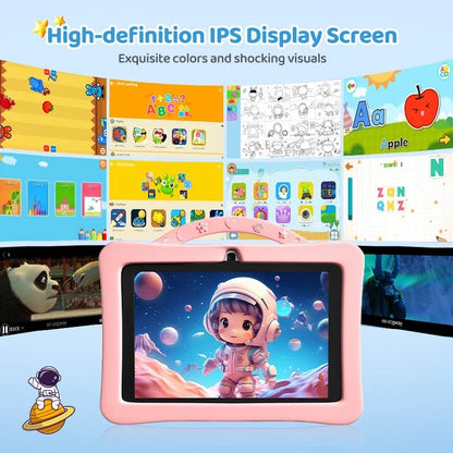 2025 New Kid's Tablet Android 14 7.1 HD Screen 1280*600 IPS 4GB+128GB Memory 3200mAh GPS Satellite Positioning Tablet Boys Girls