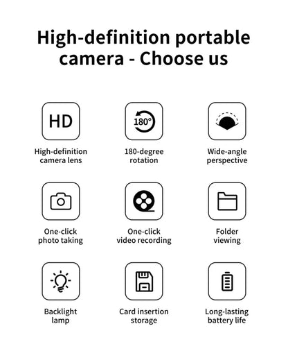 New 1080P HD Body Sports Camera WiFi Back Clip Police Camera for Law Enforcement Outdoor Sports Vlog Recorder with Fill Light