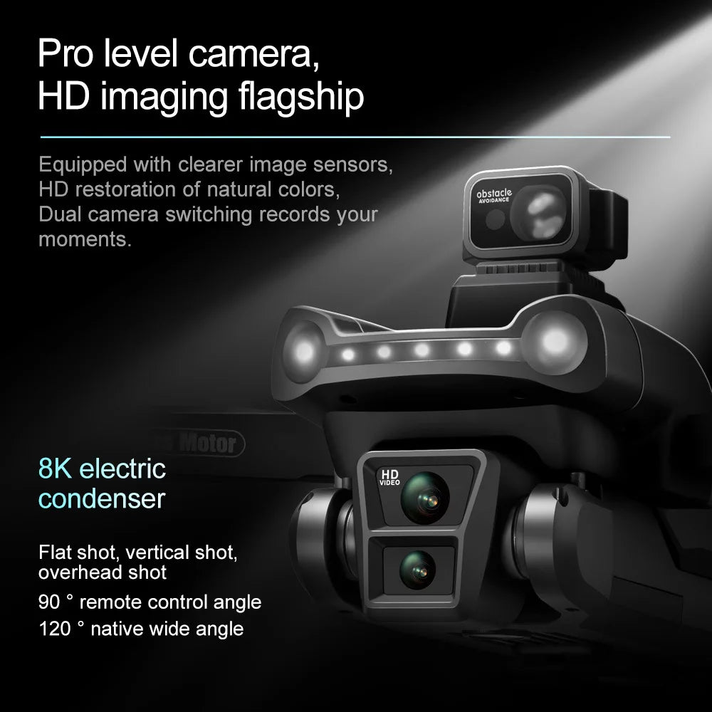 V198GPS Drone 8K Profesional HD Camera ESC Brushless Obstacle Avoidance Aerial Optical Foldable Quadcopter Mini Dron