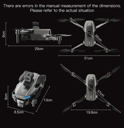 SG901MAX GPS Drone 8K Professional HD Dual Camera 5G WIFI With Screen 360°Obstacle Avoidance Brushless Foldable Quadcopter Drone