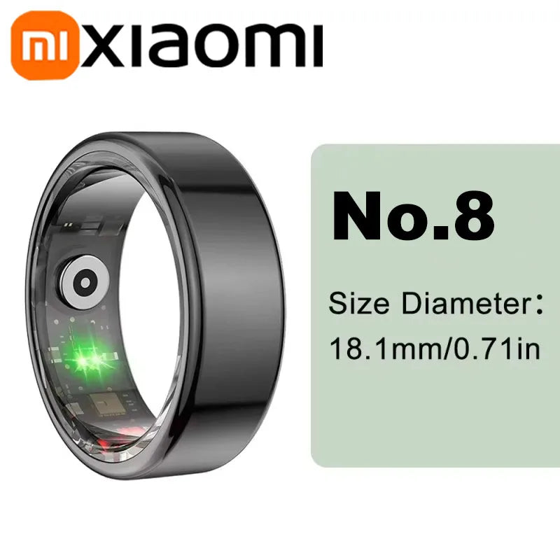 Xiaomi Smart-Ring Bluetooth Health Monitoring Blood Oxygen Sleep Heart Rate Multi-sport Modes Waterproof IP68&5ATM Men Women New