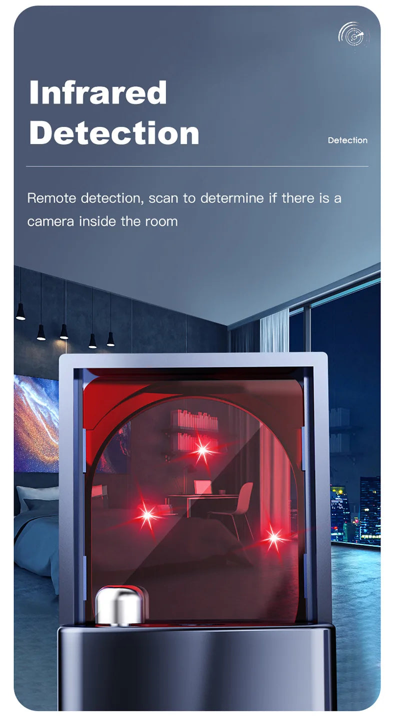 Anti Candid Camera Detector Surveillance Camera Security Alarm Anti-positioning Monitoring Infrared Scanner Hotel Smart Signal