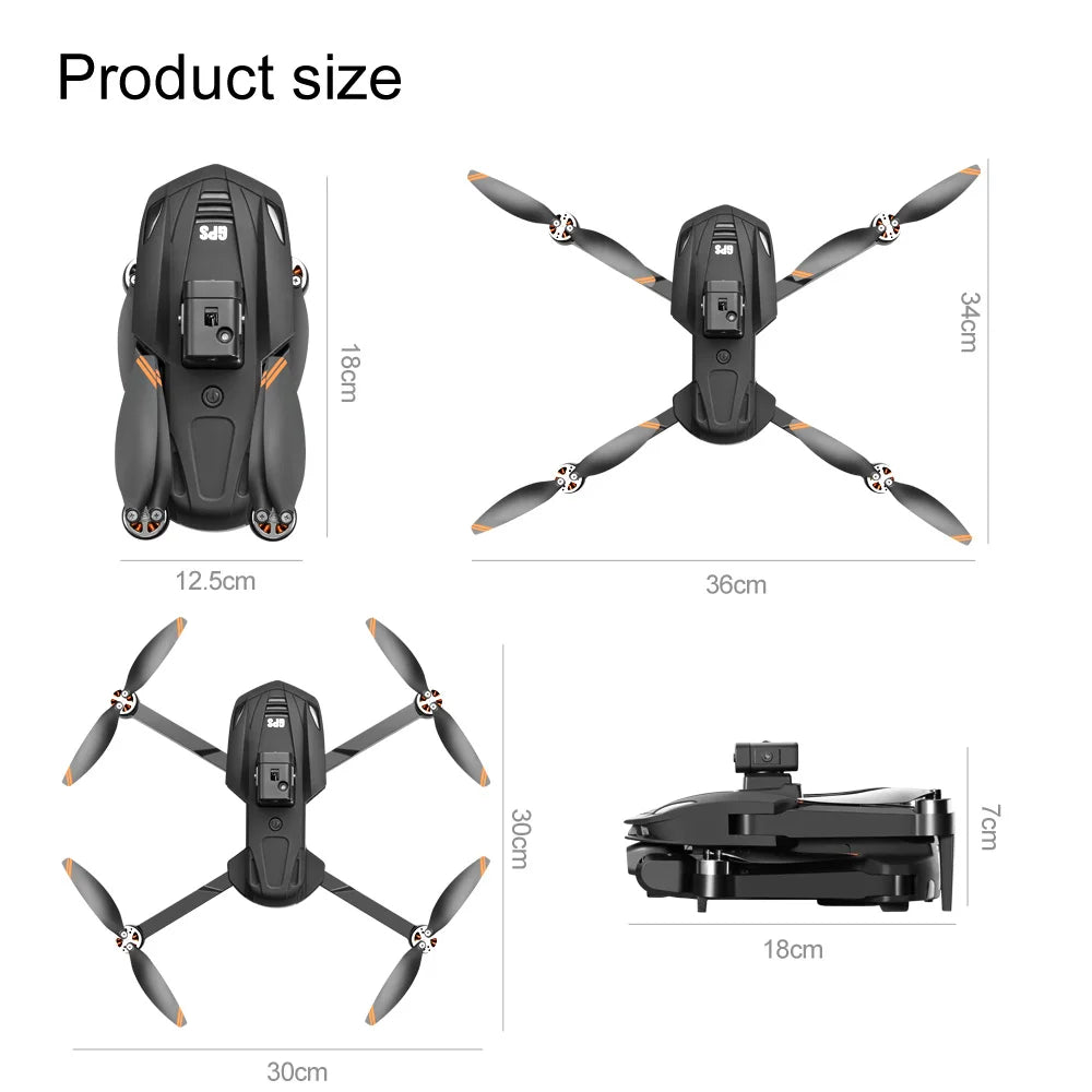 Xiaomi Mijia New V168 Drone Professinal Three Camera Wide Angle Optical GPS Localization Four-way Obstacle Avoidance Quadcopter