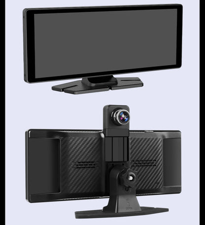 4K Dash Cam 10.26 inch Carplay & Android Auto Car DVR Video Recorder Dahscam Camera 5G Wifi GPS Navigation FM AUX 360 ° Rotation