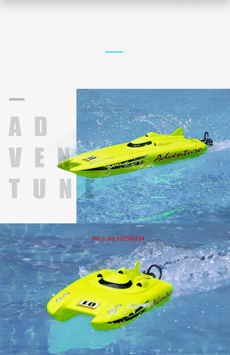 53CM Large 40KM/h High Speed Remote Control RC Racing Boat 150M 2 way Navigation Waterproof Dual Body Electric RC Speedboat Toy